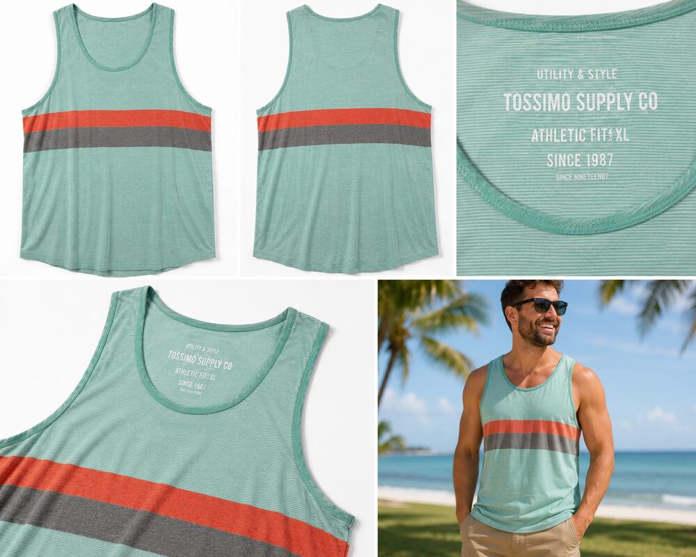 Mossimo Supply Co. Men's Striped Tank Top – XL